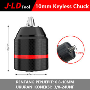 JLD Kepala Bor Metal Keyless Drill Chuck 13mm 1/2INCH Keyless Metal Kepala Bor With Lock