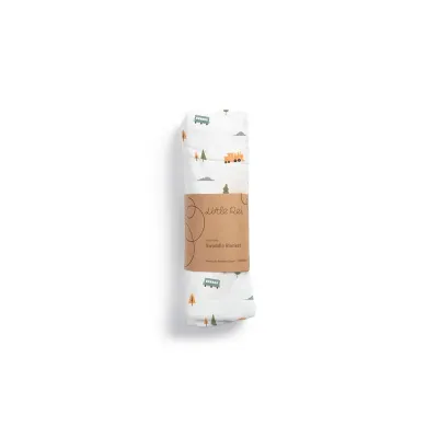 Little Rei Baby Bamboo Muslin Swaddle Blanket 120cm x 120cm - 0M+