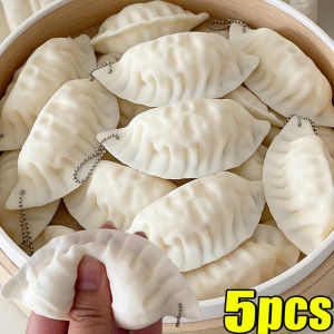 5/1Pcs Cute Mini Dumpling Squeeze Toy Keychain Pendant Designed As a Simulation Food Decoration Perfect for Decompression Gifts h260702