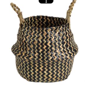 Homlly Handmade Belly Decorative Basket for Storage Plant Pot (Model B)