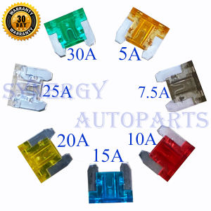 Sekring Fuse DX Micro Sikring Mikro 5A 7.5A 10A 15A 20A 25A 30A [100 PCS}