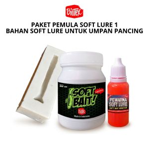 Biotex PAKET PEMULA 1 BUAT SOFT LURE SBA Bait - Kerajinan Umpan Pancing Buatan Softlure
