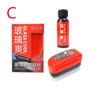 3PCS Car Oil Film Remover Brush Powerful Front Windshield Glass Oil Film Stain Removal Rearview Mirror Glass Oil Film Cleaning Tools