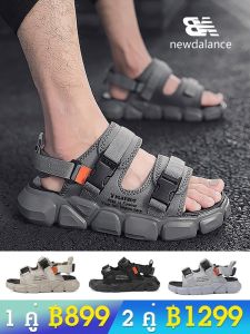 รองเท้าชายสไตล์เกาหลีสีน้ำเงินสไตล์เดินป่าสำหรับการเดินป่า