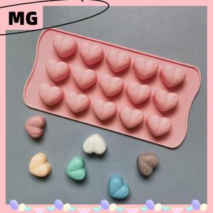 【Magical House】[ New Hot Fashion] 1Pc 15 Hole Three-dimensional Heart-shaped Silicone Mold DIY Chocolate Ice Grid Mousse Mold Soft Candy Baking Mold