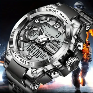 Digital  Men Steel Military Wristwatch LED Quartz ClockSport Watch Male Big Watches Men Relogios Masculino