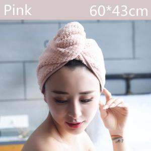 Strong Absorbent Coral Fleece Double Layer Head Shower Cap Hair Drying Pineapple Grid Turban Magic Quick Dry Bath