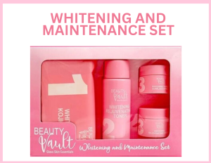 Beauty Vault Premium and whitening set Original Premium Rejuvenating And Maintenance Set And Tingi Glass Skin Essentials