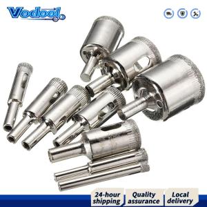 【Fast delivery】 ชุดดอกสว่านแก้วเพชร 15 ชิ้น สำหรับเซรามิก กระเบื้อง เครื่องปั้นดินเผา หินอ่อน คมและทนทาน เหมาะสำหรับงานปรับปรุงบ้านและงานฝีมือ