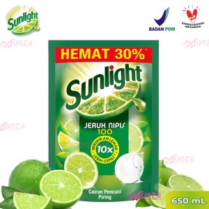 Sunlight Lime New Pouch 650ml (Sabun Pencuci Piring)