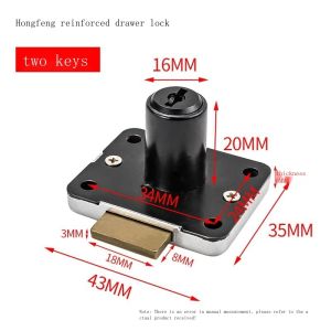 Old Desk Drawer Locks 808 File Cabinet Locked Cupboard Door Lock Cabinet Furniture Package Mail Copper Lock 303 Household