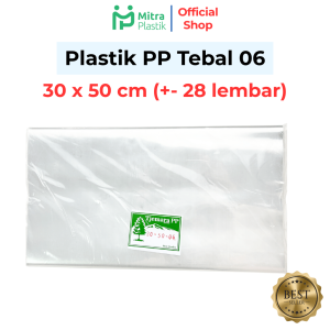 Plastik PP 35x50 Tebal 06 Kantong Plastik Snack Keripik Tebal Bening Transparan