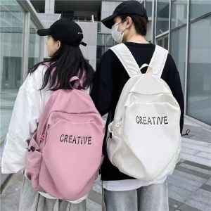 Large capacity schoolbag Korean version of Harajuku ulzzang backpack ins Japanese backpack available for both men and women