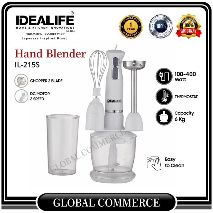 IDEALIFE Hand Blender IL215S Blender Tangan 2 Speed IL215S Lazada