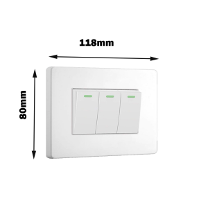 Wall Socket outlet Switch with LED General switch 1 GANG 2 GANG 3 GANG Light Switches Socket Universal Outlet
