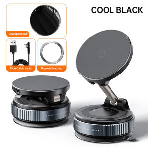 Kebidumei X93 Ma-gnetic Car Phone Holder 360 degree Rotation Vacuum Adsorption Strong Suction Holder for Mobile Phone Car Bracket