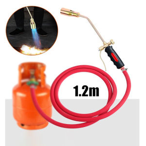 Gas Torch Flame Gun Full Kuningan Jet Las Fire Blow Kepala Gas Portable Gas Torch Kepala Las Torch Blow Torch Kepala Las Manual Alat Bakar Tembaga Presisi Tinggi Profesional
