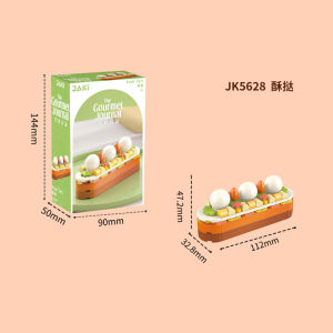Jaki JK5618-28 Mini Dessert Series Sweet Cake Waffle Decoration Building Blocks Brick 迷你下午茶甜点 *Ready Stock*
