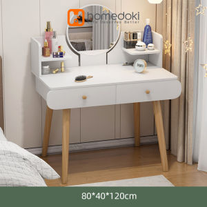 Homedoki Meja Rias / Meja Rias LED / Meja Rias Minimalis Modern Terbaru / Meja Rias Kamar Minimalis Murah