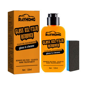 Rayhong 120ml nhà streak-miễn phí tỏa sáng kính ô tô xe thủy tinh đánh bóng dầu phim loại bỏ dán sạch đánh bóng dán cho cửa sổ phòng tắm kính chắn gió phía trước đại lý xe thủy tinh dầu phim loại bỏ chất lỏng làm sạch sâu đánh bóng nước rửa kính cho kính
