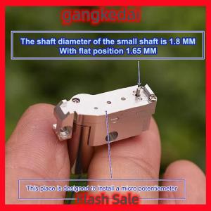 Gangke 1 2Pcs DC 2V-3.7V 3V 49RPM Slow Speed 716 Coreless Motor Metal Gearbox Gear Motor 6g Car Boat Servo Engine CNC Aluminum Alloy