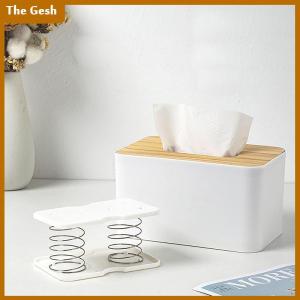 [The Gesh] Creative Spring Holder Tissue Box Automatic Lift Spring Loaded Tissue Box Tissue Spring Bracket Car Tissue Box Spring Holder
