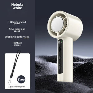 Quạt không cánh cầm tay có thể sạc lại Quạt  cầm tay tốc độ 100 làm lạnh cầm tay quạt đóng băng hiển thị kỹ thuật số turbo gió mạnh Quạt USB