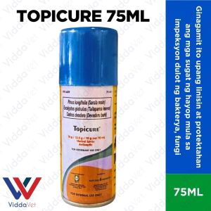75ml wound spray Topicure for dogs & cats natural spray for animals