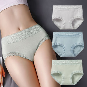INTIMA 4 unit seluar dalam kapas pertengahan pinggang untuk wanita lancar Plus saiz seluar kawalan Tummy antibakteria kelangkang tinggi Stretch Fat Ladies Underwear on Sale