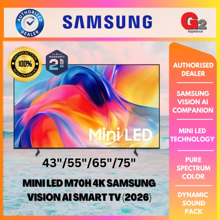 SAMSUNG 43" MINI LED 4K SAMSUNG VISION AI SMART TV (2026) (NEW) - UA43M70HAKXXM