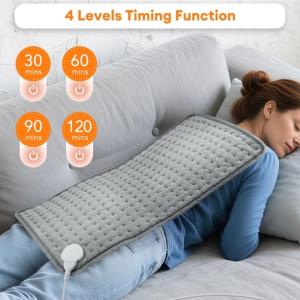 Safe Automatic Shutoff Heating Blanket Rapid Warm Technology Plush Heating Pad Safety for Adult Kids All Age 220-240V