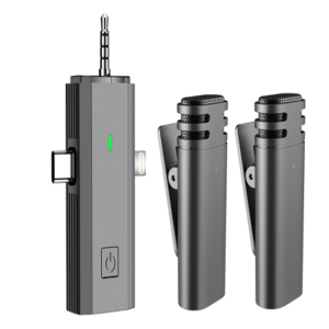 S17 3-In-1 Wireless Lavalier Microphone Wireless Microphone With Speaker Intelligent Noise-Reducing Mic for Phone for Android SLR Camera Loudspeaker Speaker