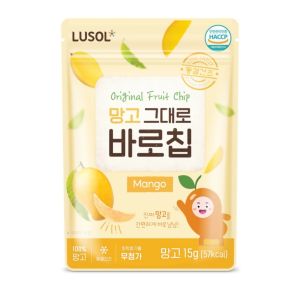 Korea Lusol Natural Dried Fruit Chip Snack 6m+