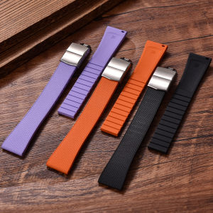 Dây Đeo Đồng Hồ Cao Su Stripess CTS FKM Cao Cấp Dây Đeo Đồng Hồ 20Mm Tháo Nhanh Khóa Bướm CTS Màu Bạc / Đen / Vàng Cắt Theo Kích Cỡ 2026