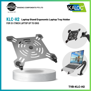 Kaloc KLC-H2 Laptop Stand Ergonomic Laptop Tray Holder 13-17Inch (Load:10KG) [MODEL:TVB-KLC-H2]