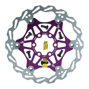 Mountain Bike Disc Brake Rotor Set with Installation Screws Hydraulic Brake Disc for Smooth Cycling