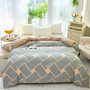 100% Cotton Skin-friendly Duvet Cover Simple stylish Printed Quilt Covers Thickened Durable Brushed Comforter Case Single Piece2026