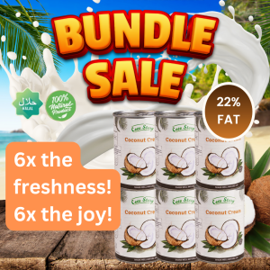 Coco Story 22% Pure Fat Coconut Milk (400ml) 6 in 1 Bundle (Halal)