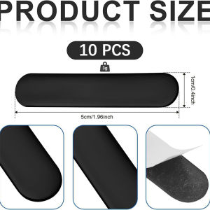 🔥FJS🔥 พิคเกิลบอลเทปตะกั่วมีความยืดหยุ่น10ชิ้นแถบกาวแบบถ่วงน้ำหนักนำมาใช้ใหม่ได้ไม้พายขอบป้องกันเพิ่มอุปกรณ์เสริมความเร็วในการสวิง