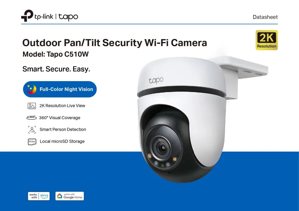 How to Mount Your Outdoor Pan&Tilt Security Wi-Fi Camera (Tapo C500/TC40/Tapo  C510W/Tapo C520WS) 