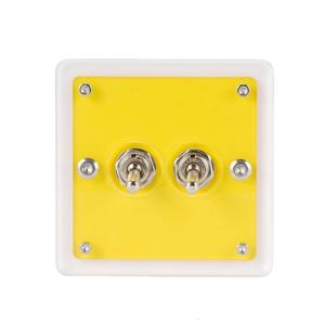 Thời trang acrylic đơn/đôi kiểm soát Toggles tường thiết bị chuyển mạch bảng điều khiển tấm cho phòng khách và văn phòng tường decors