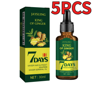 codGinger Hair Care Essential Oil Nourish Scalp Hair Follicles Gentle Refresh Control Oil Strengthen Hair Roots Nutrient Solution