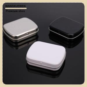 [COD] Survival Kit Small Empty Metal Black Flip Storage Box Case For Key Candy