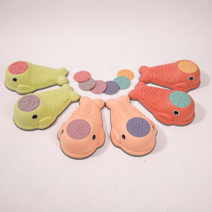 Montessori toy  stepping stone childhood education sensory training Early Learning tactile perception game non-slip crossing the river stone kid sensory training equipment indoor balance board sports baby tactile disc toy pad