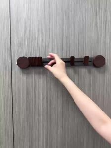 [SG Seller]Adjustable Clothes Hook Clothes Hang Suction Cup Door Hooks Wood Color Hanger Hook No-Drill Door Hanger