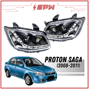 Proton Saga BLM (2008-2011) Head Lamp Head Light LED Projector Headlamp Headlight Signal High Beam Headlamps Headlights 2008 2009 2010 2011