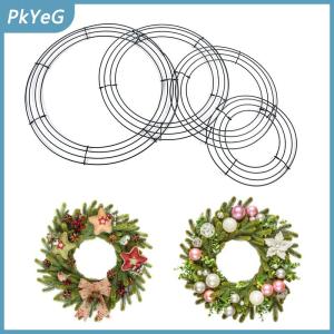 PkYeG Vòng Tròn Khung vòng hoa giáng sinh tự làm treo tường cho đám cưới Valentine