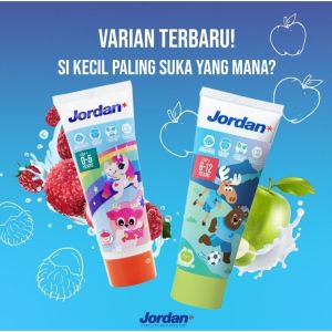 Pasta Gigi JORDAN STEP 1 0-5thn STEP 2 6-9thn / Pasta GIGI JORDAN 0-5thn dan 6-12thn