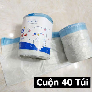 Cuộn 100 Túi Đựng Rác Tự Hủy Minaier PE Dây Rút 45x50cm Túi Rác Sinh Học Tự Hủy An Toàn Đa Năng Cho Gia Đình Văn Phòng