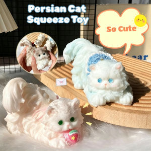 Cute Simulation Cat Squeeze Toy Silicone Pinch Decompression Stress Relieving Toy Birthday Gift